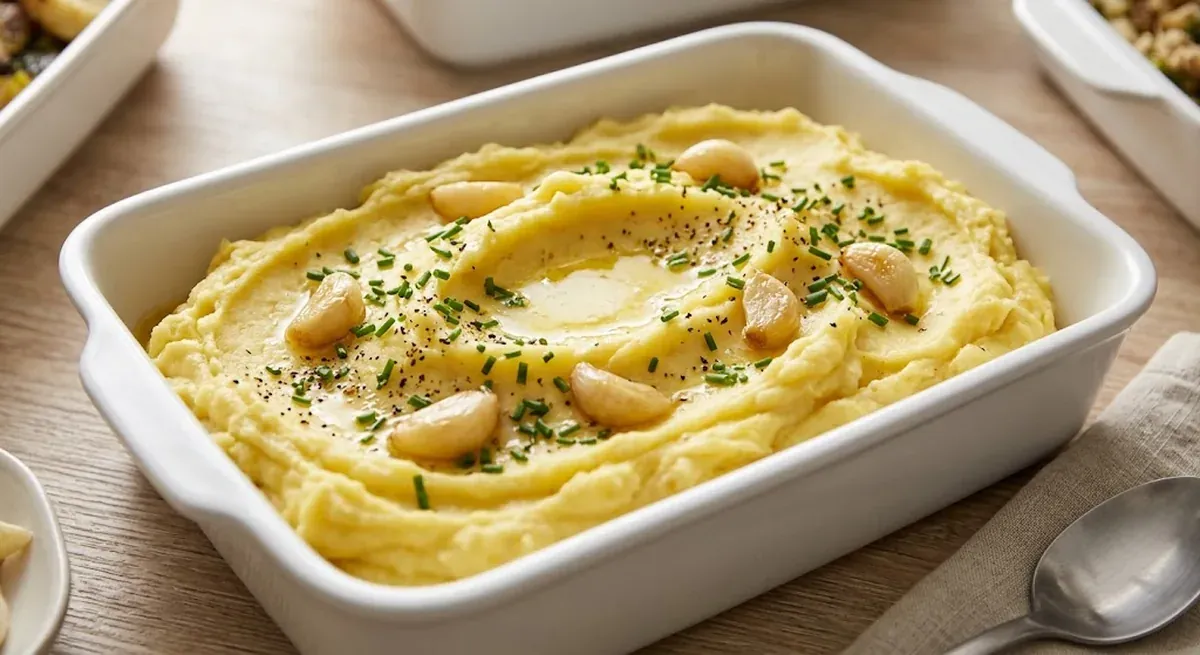 Garlic Mashed Potatoes — halal catering in Los Angeles · Carthage Kitchen