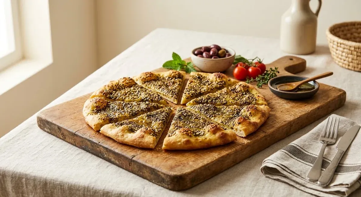 Za'atar Manakish — halal catering in Los Angeles · Carthage Kitchen