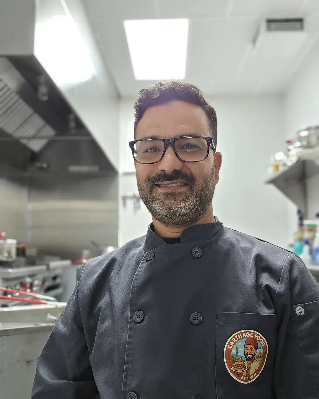 Founder Aimen Shili in the Carthage Kitchen kitchen