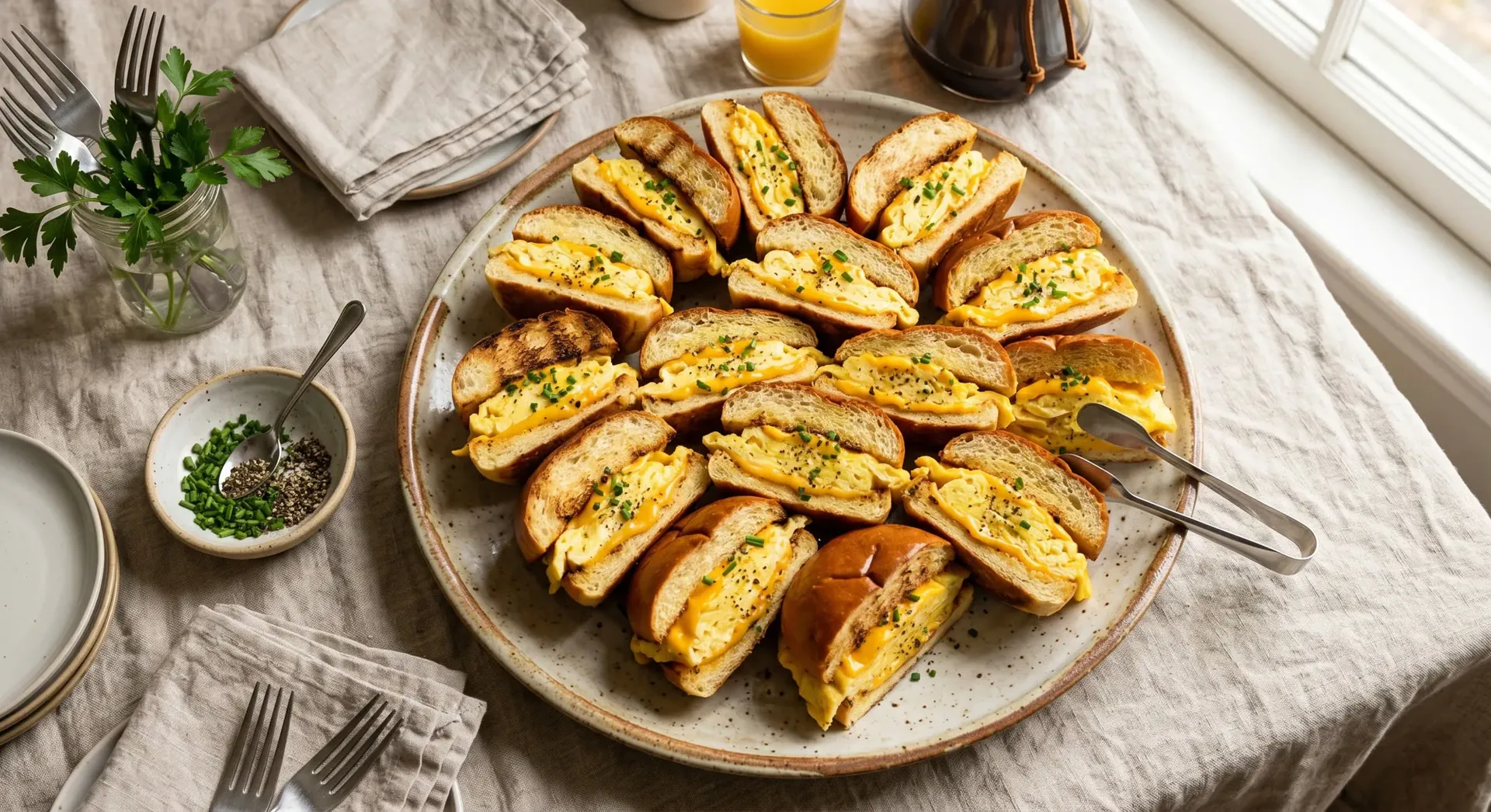 Egg & Cheese Sandwich — halal catering in Los Angeles · Carthage Kitchen