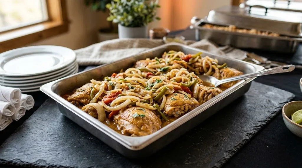Pollo Encebollado — halal catering in Los Angeles · Carthage Kitchen