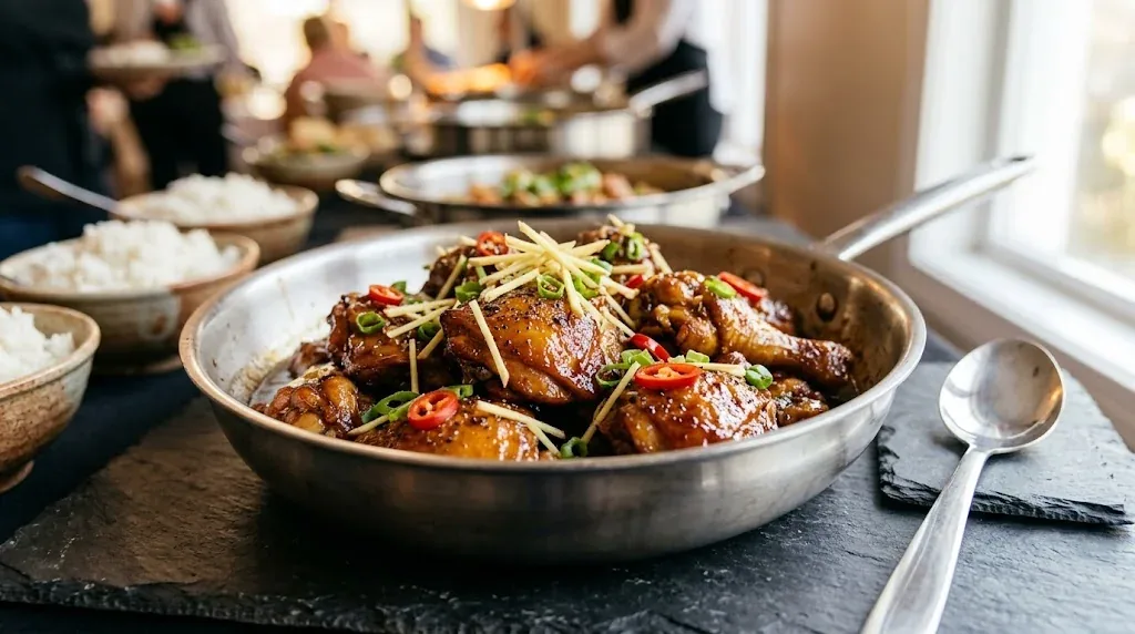 Ginger Caramel Chicken — halal catering in Los Angeles · Carthage Kitchen
