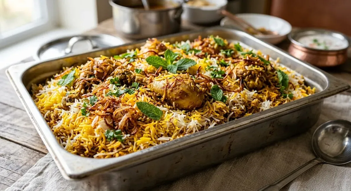 Hyderabadi Biryani — halal catering in Los Angeles · Carthage Kitchen