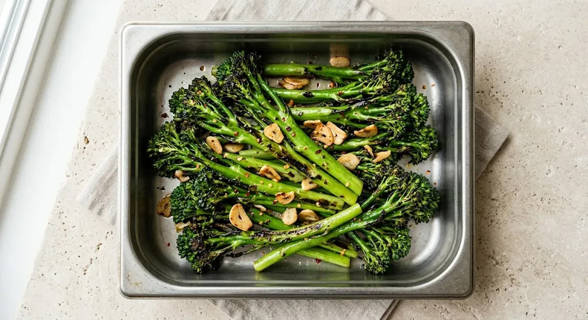 Grilled Broccolini — halal catering in Los Angeles · Carthage Kitchen