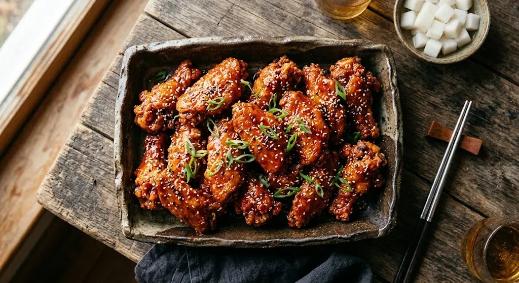 Korean Fried Chicken Wings — halal catering in Los Angeles · Carthage Kitchen