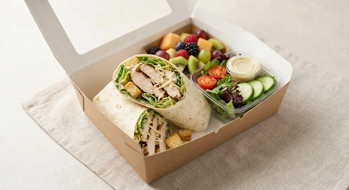 Chicken Caesar Wrap — halal catering in Los Angeles · Carthage Kitchen
