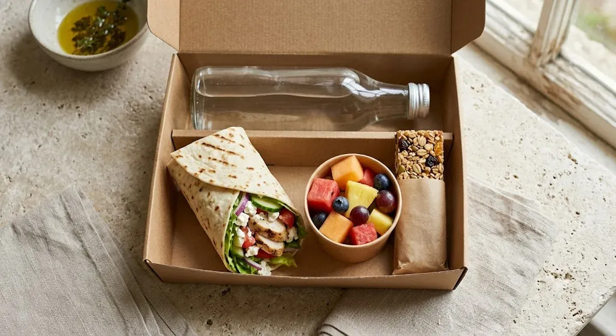 Mediterranean Chicken Wrap — halal catering in Los Angeles · Carthage Kitchen
