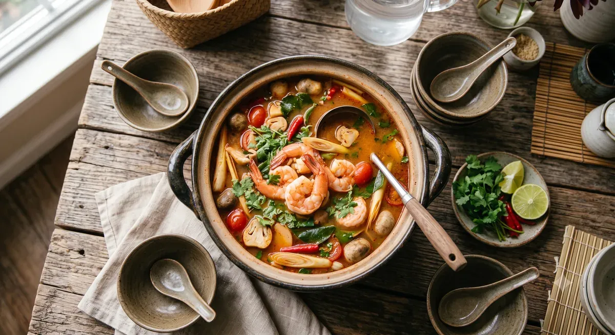 Tom Yum Soup Service — halal catering in Los Angeles · Carthage Kitchen